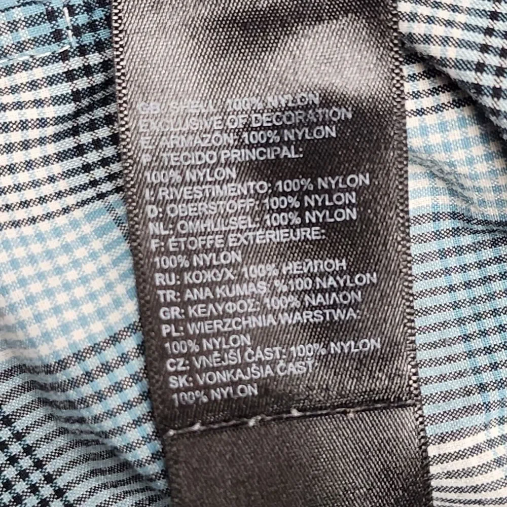 The North‎ Face Shirt Men's 2XL XXL Plaid Button Down Nylon Short Sleeve - Picture 7 of 9